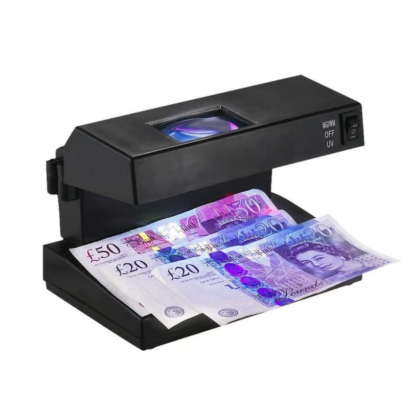 detector de dinero falso